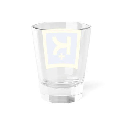 Komarno flag (Ukraine) Shot Glass 1.5oz - Go Mug Yourself