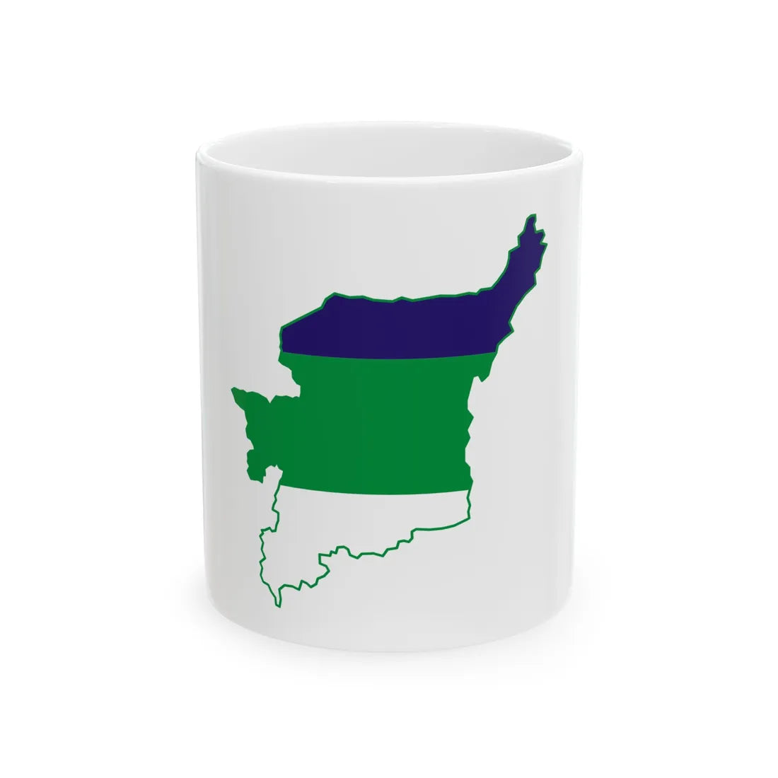 Komi-geo-stub (Russia) White Coffee Mug 11oz - Go Mug Yourself