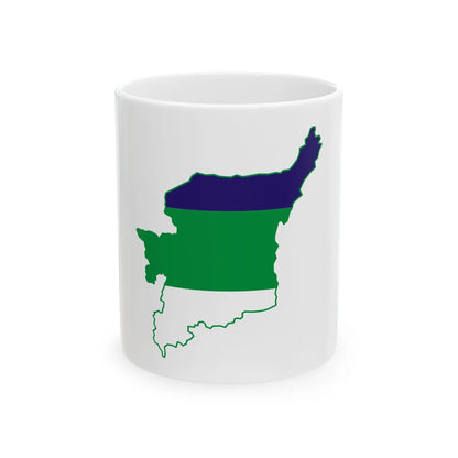 Komi-geo-stub (Russia) White Coffee Mug 11oz - Go Mug Yourself