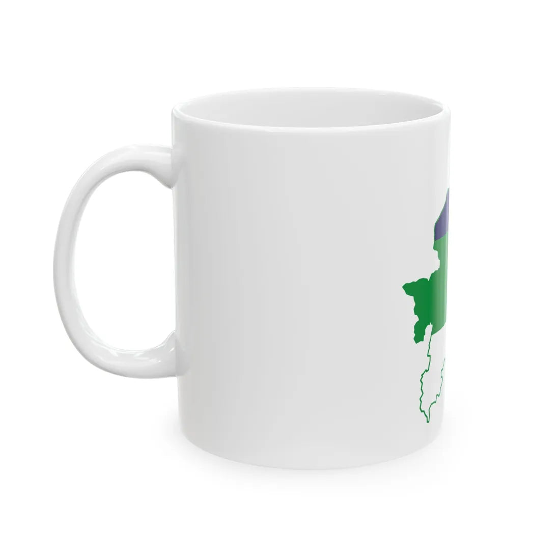Komi-geo-stub (Russia) White Coffee Mug - Go Mug Yourself