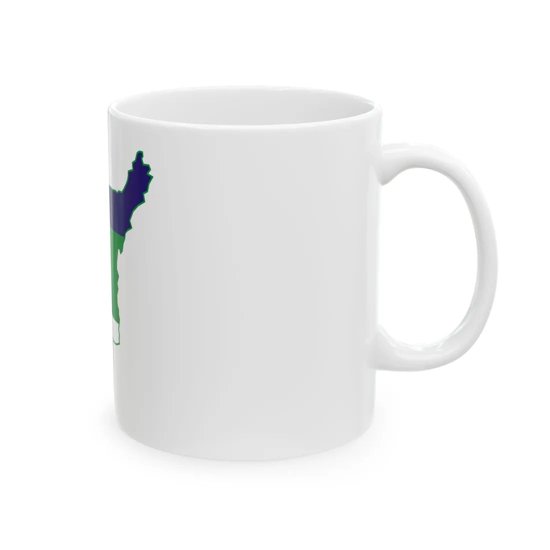 Komi-geo-stub (Russia) White Coffee Mug - Go Mug Yourself