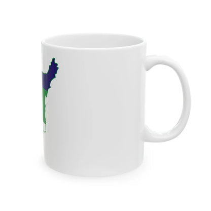 Komi-geo-stub (Russia) White Coffee Mug - Go Mug Yourself