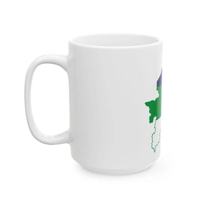 Komi-geo-stub (Russia) White Coffee Mug - Go Mug Yourself