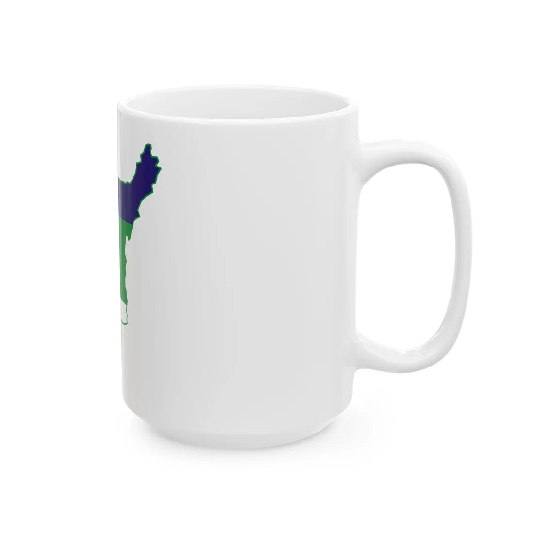 Komi-geo-stub (Russia) White Coffee Mug - Go Mug Yourself