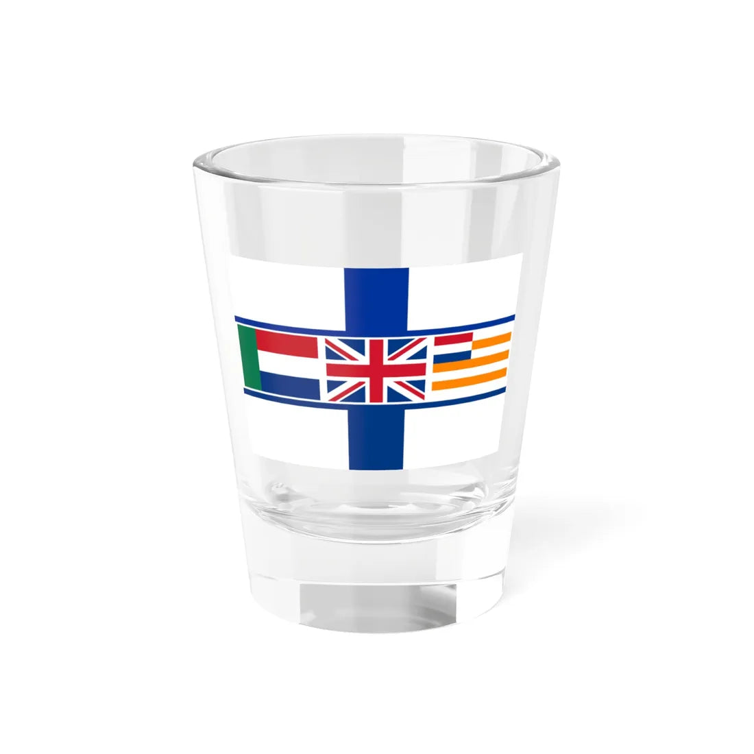 Komitee-ontwerp van Unievlag 1 (South Africa) Shot Glass 1.5oz 1.5oz - Go Mug Yourself