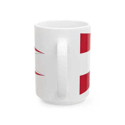 Kommandantenwimpel Austria (Austria) White Coffee Mug - Go Mug Yourself