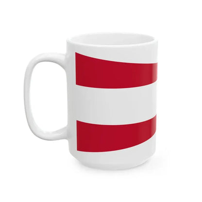 Kommandantenwimpel Austria (Austria) White Coffee Mug - Go Mug Yourself