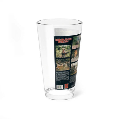 KOMMANDO INVASION (VHS COVER) Pint Glass 16oz-Go Mug Yourself