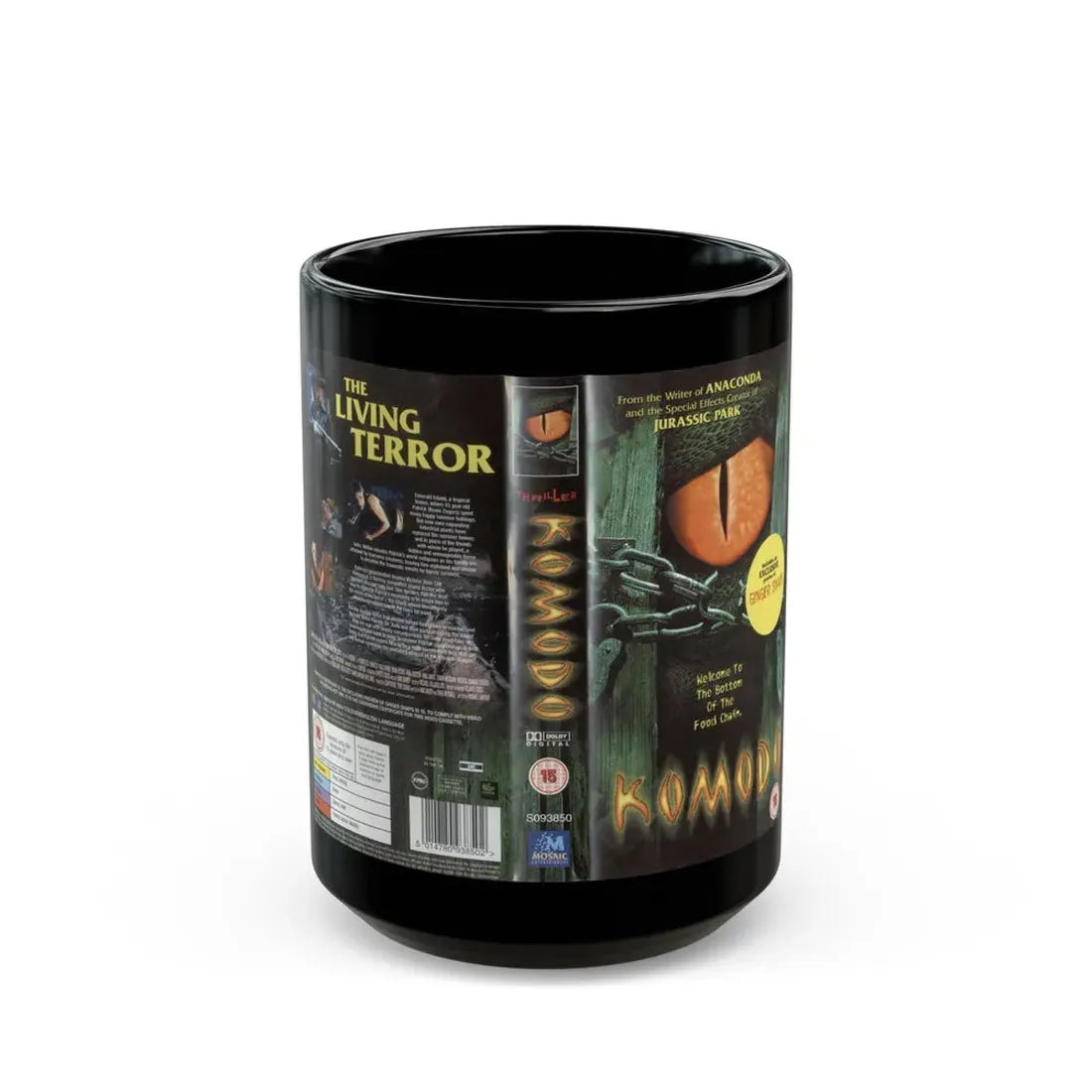 KOMODO (VHS COVER) - Black Coffee Mug 15oz - Go Mug Yourself