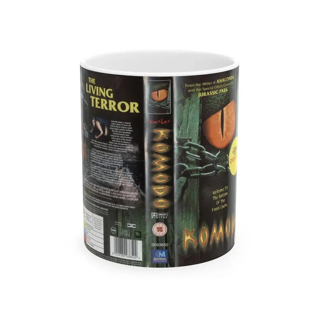 KOMODO (VHS COVER) - White Coffee Mug 11oz - Go Mug Yourself