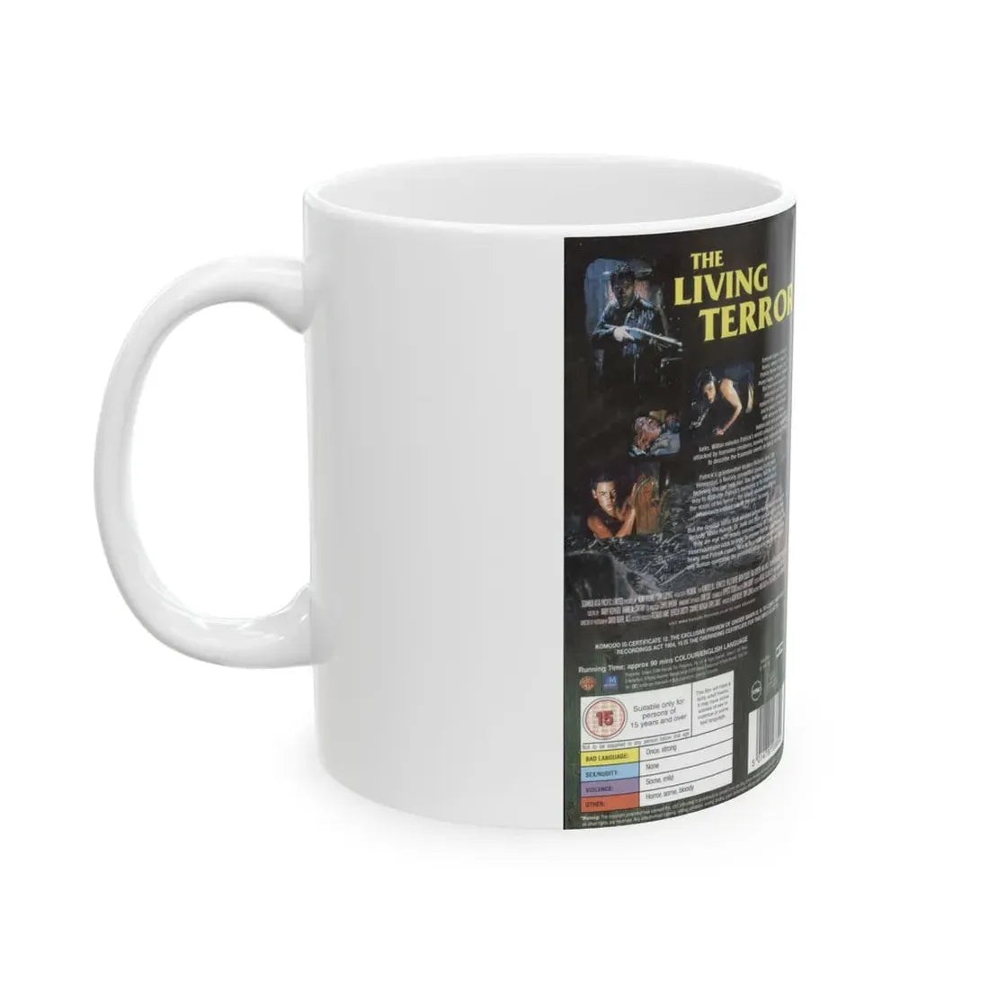 KOMODO (VHS COVER) - White Coffee Mug - Go Mug Yourself