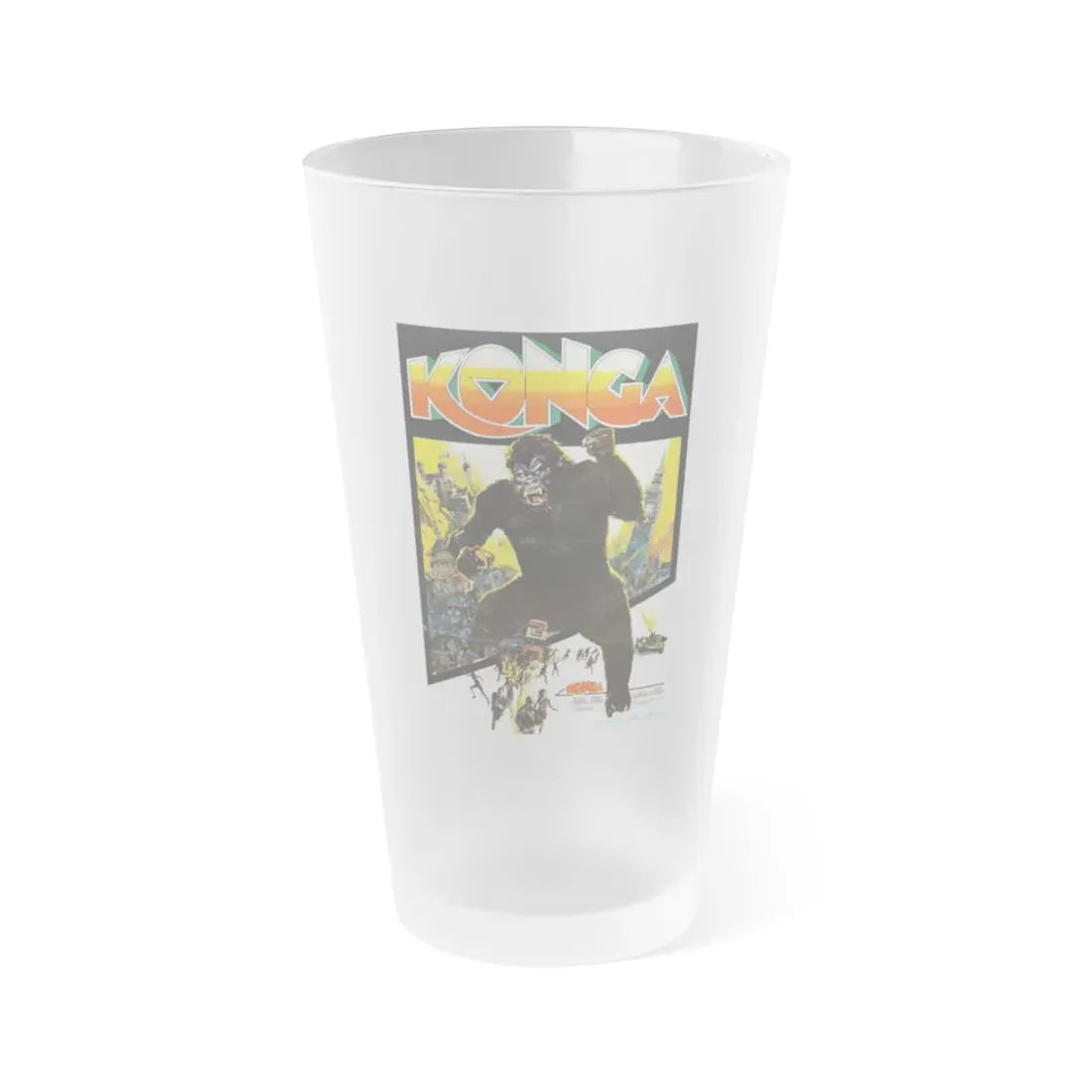 KONGA (2) 1961 Movie Poster - Frosted Pint Glass 16oz 16oz Frosted - Go Mug Yourself