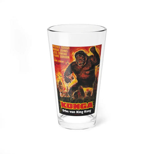 KONGA (GERMAN) 1961 Movie Poster - Pint Glass 16oz-16oz-Go Mug Yourself