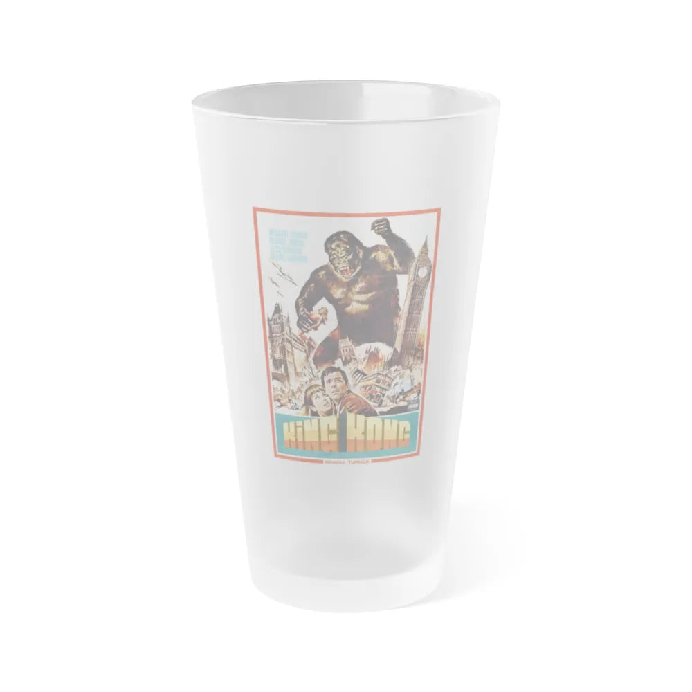 KONGA (TURKEY) 1961 Movie Poster - Frosted Pint Glass 16oz-16oz-Frosted-Go Mug Yourself