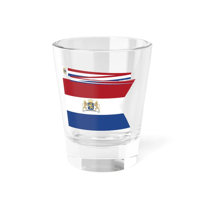 Koningin-moeder Emma der Nederlanden vlag en wimpel 1898-1908 (Netherlands) Shot Glass 1.5oz 1.5oz - Go Mug Yourself