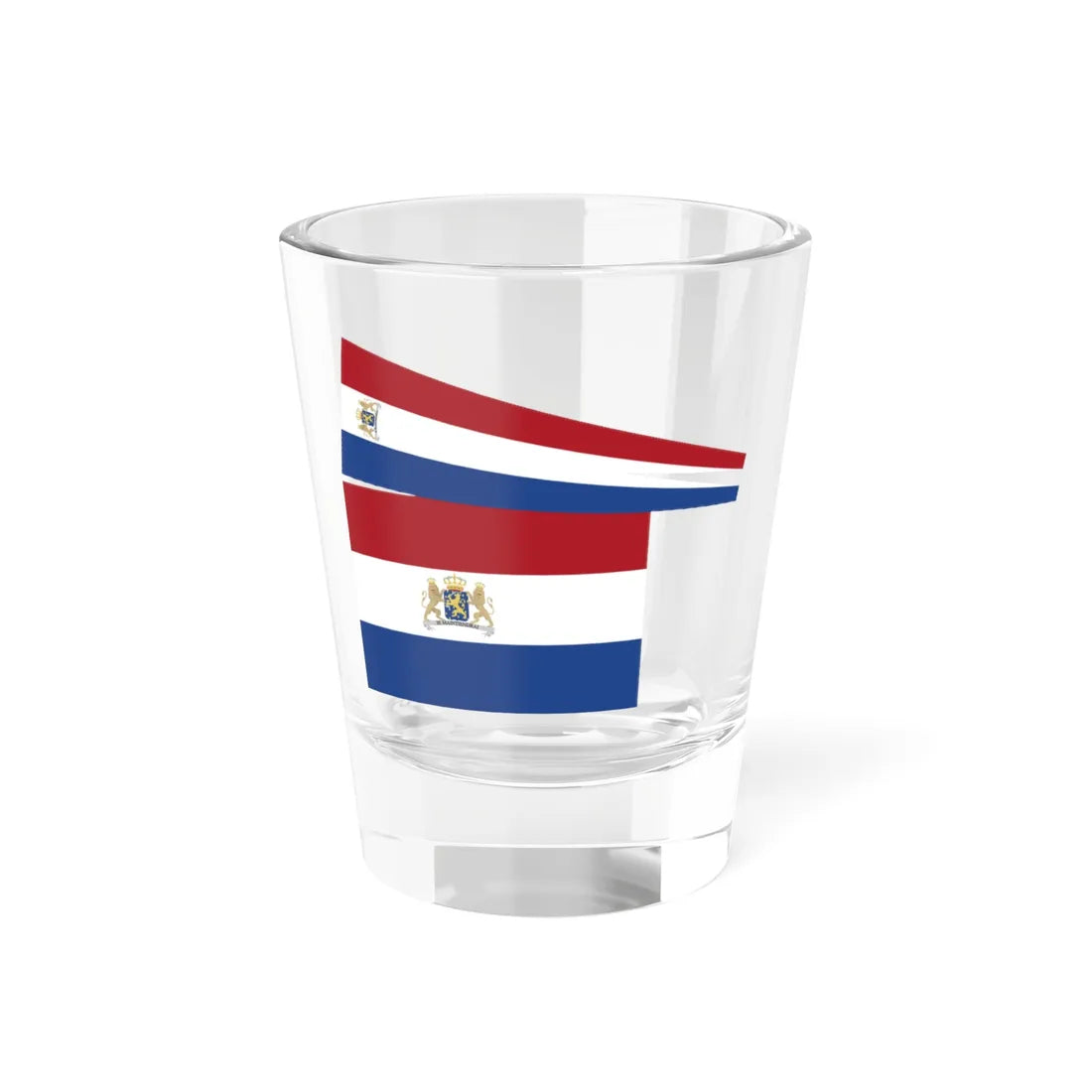 Koninklijke vlag met brede wimpel Nederland 1815-1908 (Netherlands) Shot Glass 1.5oz 1.5oz - Go Mug Yourself