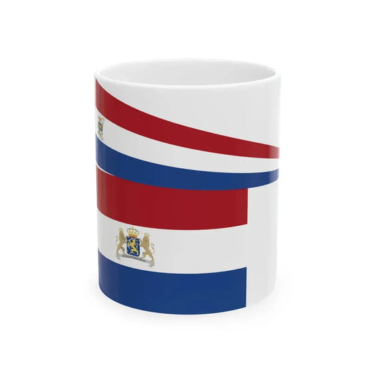 Koninklijke vlag met brede wimpel Nederland 1815-1908 (Netherlands) White Coffee Mug 11oz - Go Mug Yourself