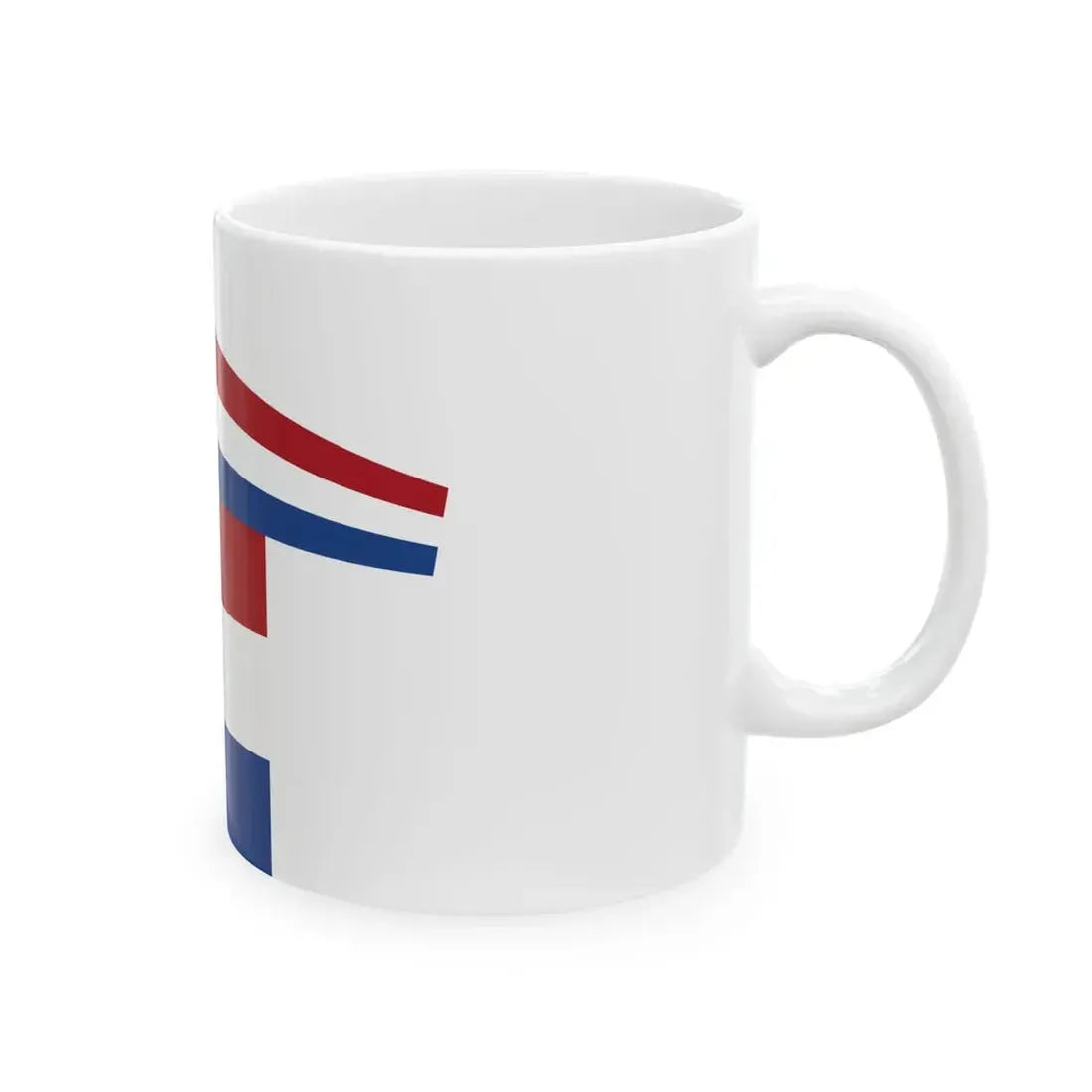 Koninklijke vlag met brede wimpel Nederland 1815-1908 (Netherlands) White Coffee Mug - Go Mug Yourself