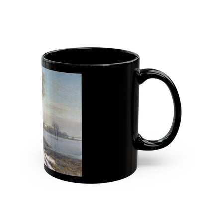 Konstantin Yakovlevich Kryzhitsky (1858-1911) Early Spring - Black Coffee Mug-Go Mug Yourself