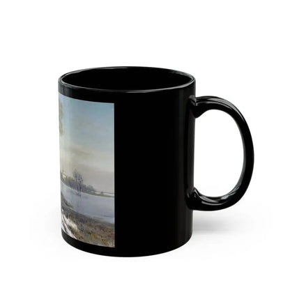 Konstantin Yakovlevich Kryzhitsky (1858-1911) Early Spring - Black Coffee Mug - Go Mug Yourself
