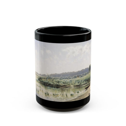 Konstantin Yakovlevich Kryzhitsky (1858-1911) Forenoon - 1885 - Black Coffee Mug-15oz-Go Mug Yourself