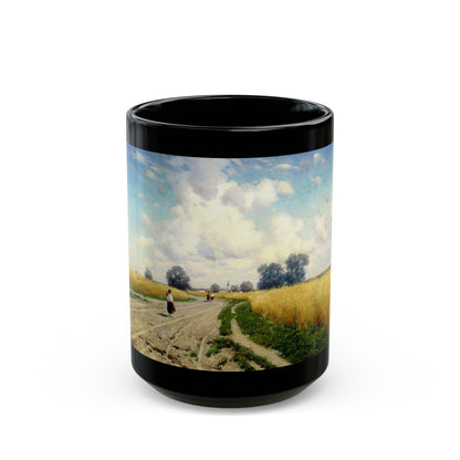Konstantin Yakovlevich Kryzhitsky (1858-1911) Road - 1899 - Black Coffee Mug-15oz-Go Mug Yourself