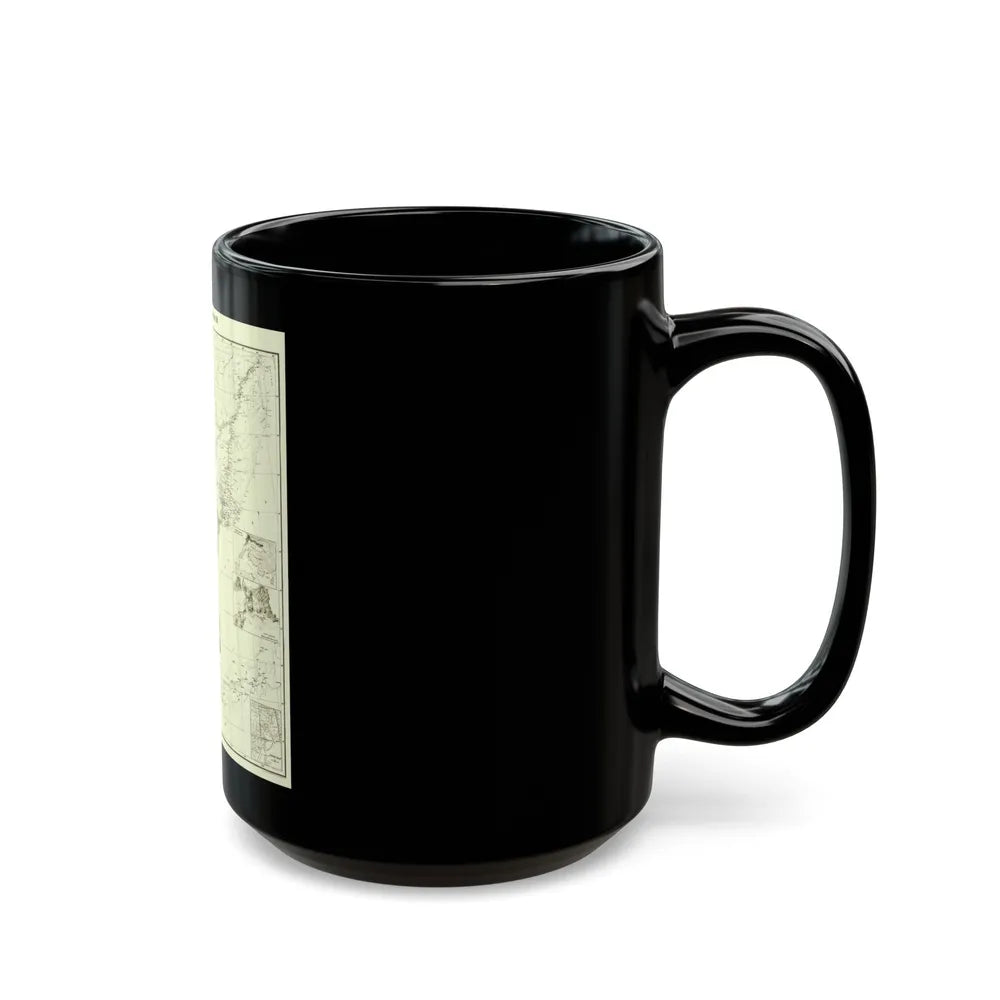 Korea and Manchuria (1904) (Map) Black Coffee Mug-Go Mug Yourself