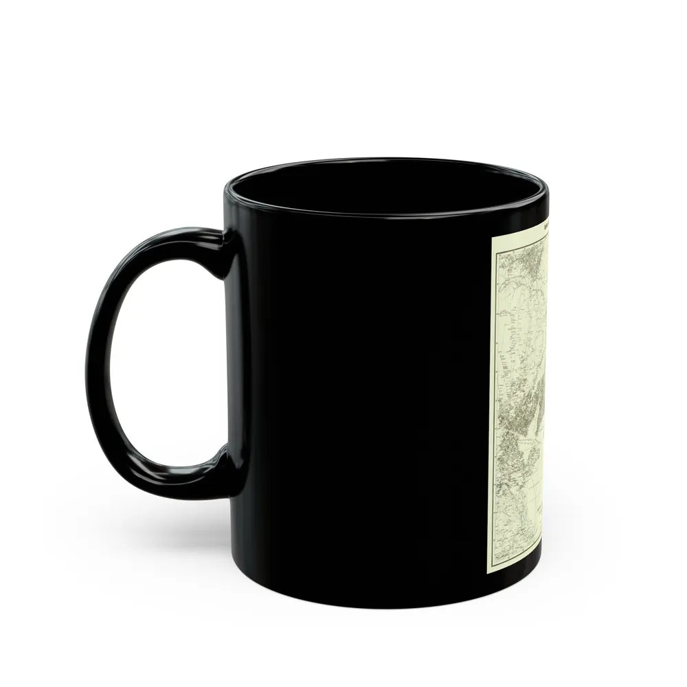 Korea and Manchuria (1904) (Map) Black Coffee Mug-Go Mug Yourself