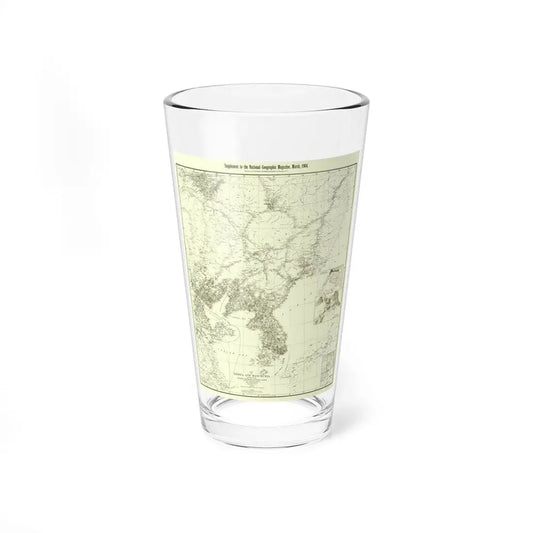 Korea and Manchuria (1904) (Map) Pint Glass 16oz 16oz - Go Mug Yourself
