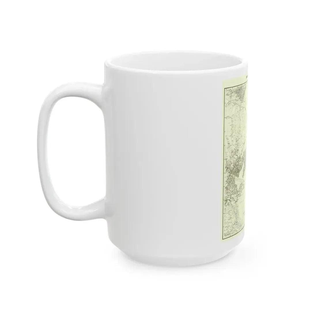 Korea and Manchuria (1904) (Map) White Coffee Mug - Go Mug Yourself