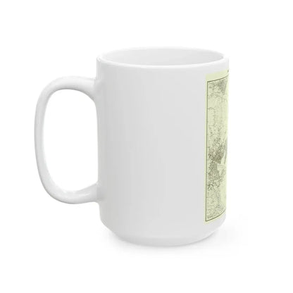 Korea and Manchuria (1904) (Map) White Coffee Mug - Go Mug Yourself
