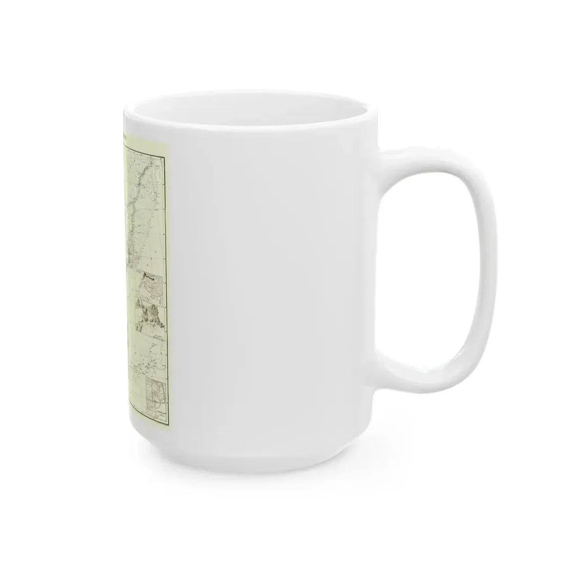 Korea and Manchuria (1904) (Map) White Coffee Mug - Go Mug Yourself