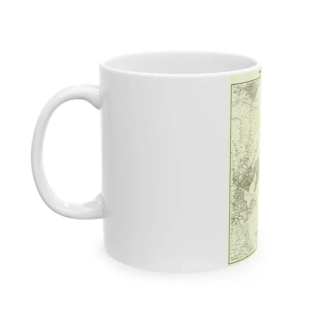 Korea and Manchuria (1904) (Map) White Coffee Mug - Go Mug Yourself