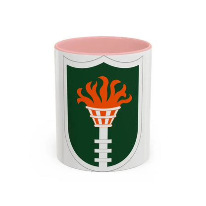 Korean Communications Zone (U.S. Army) Accent Coffee Mug 11oz Pink - Go Mug Yourself