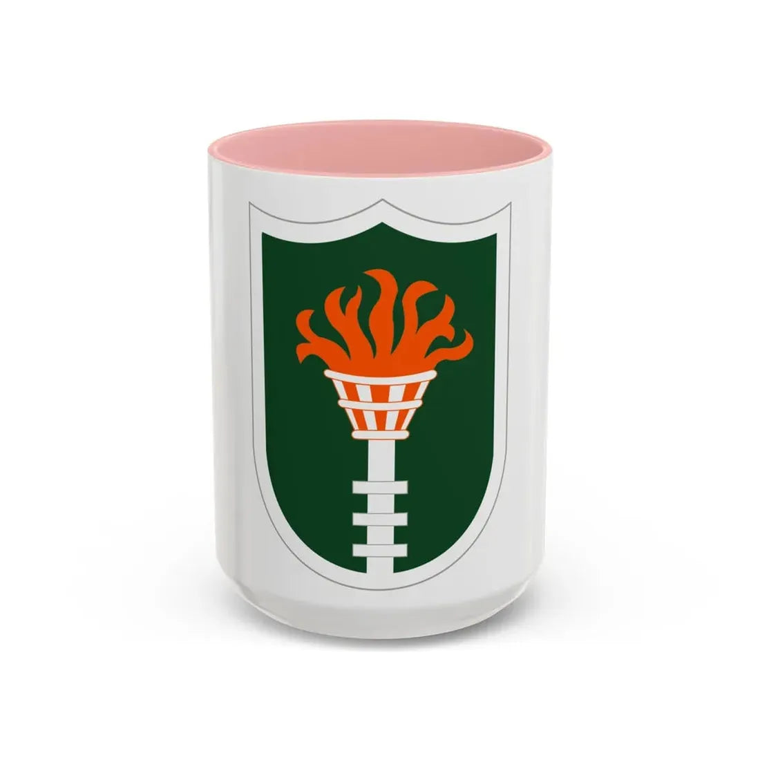 Korean Communications Zone (U.S. Army) Accent Coffee Mug 15oz Pink - Go Mug Yourself