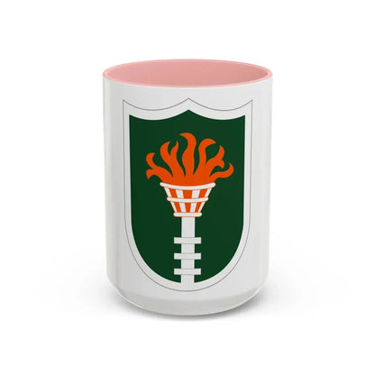 Korean Communications Zone (U.S. Army) Accent Coffee Mug 15oz Pink - Go Mug Yourself