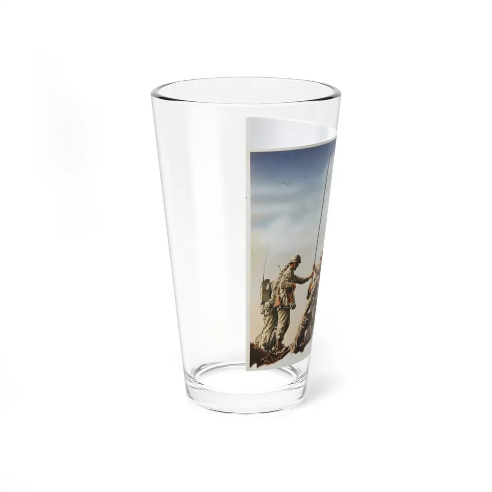 Korean War Illustration - Pint Glass 16oz-Go Mug Yourself