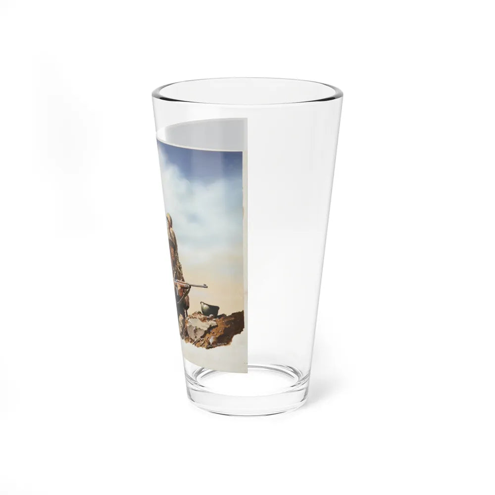 Korean War Illustration - Pint Glass 16oz-Go Mug Yourself