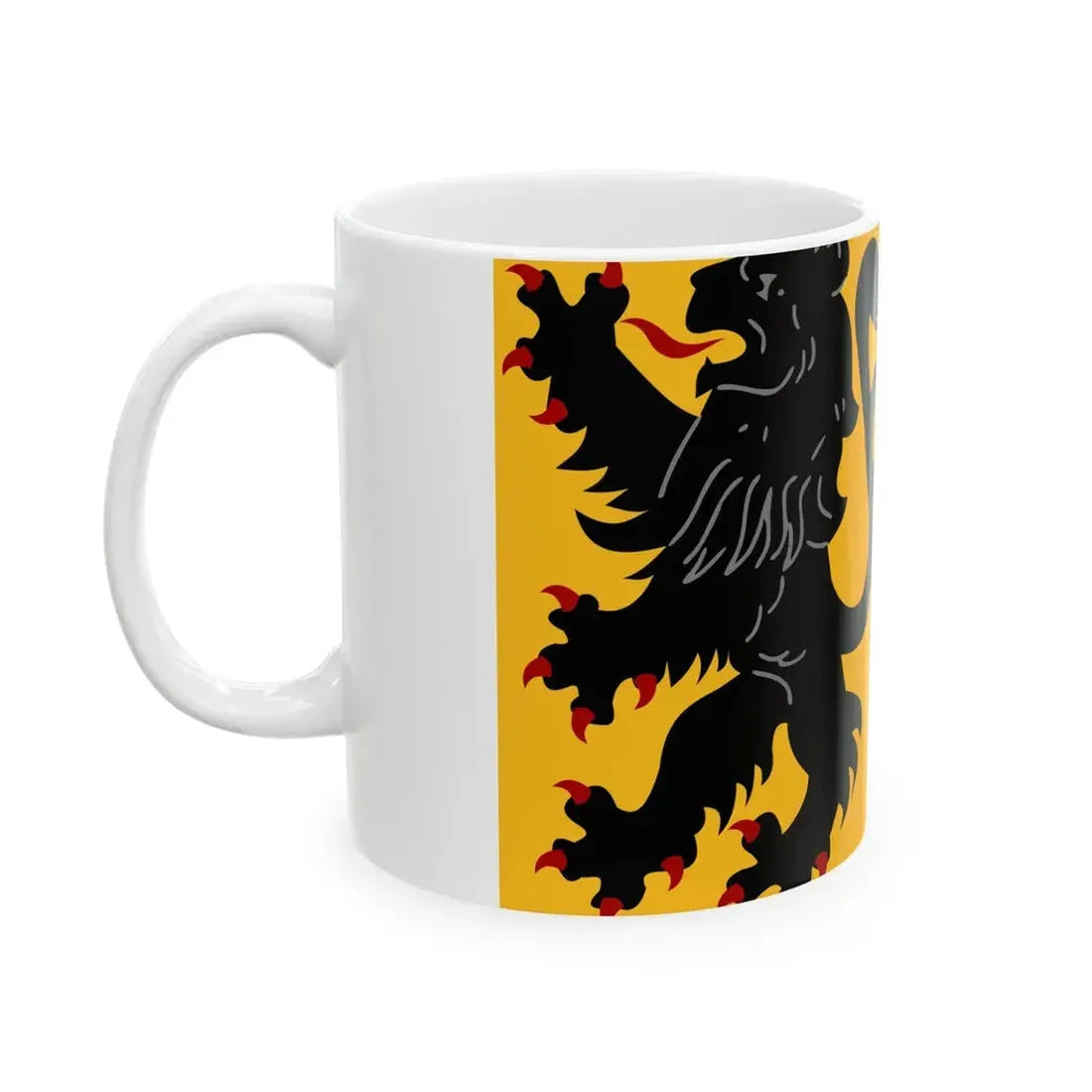 Kortemark vlag (Belgium) White Coffee Mug - Go Mug Yourself