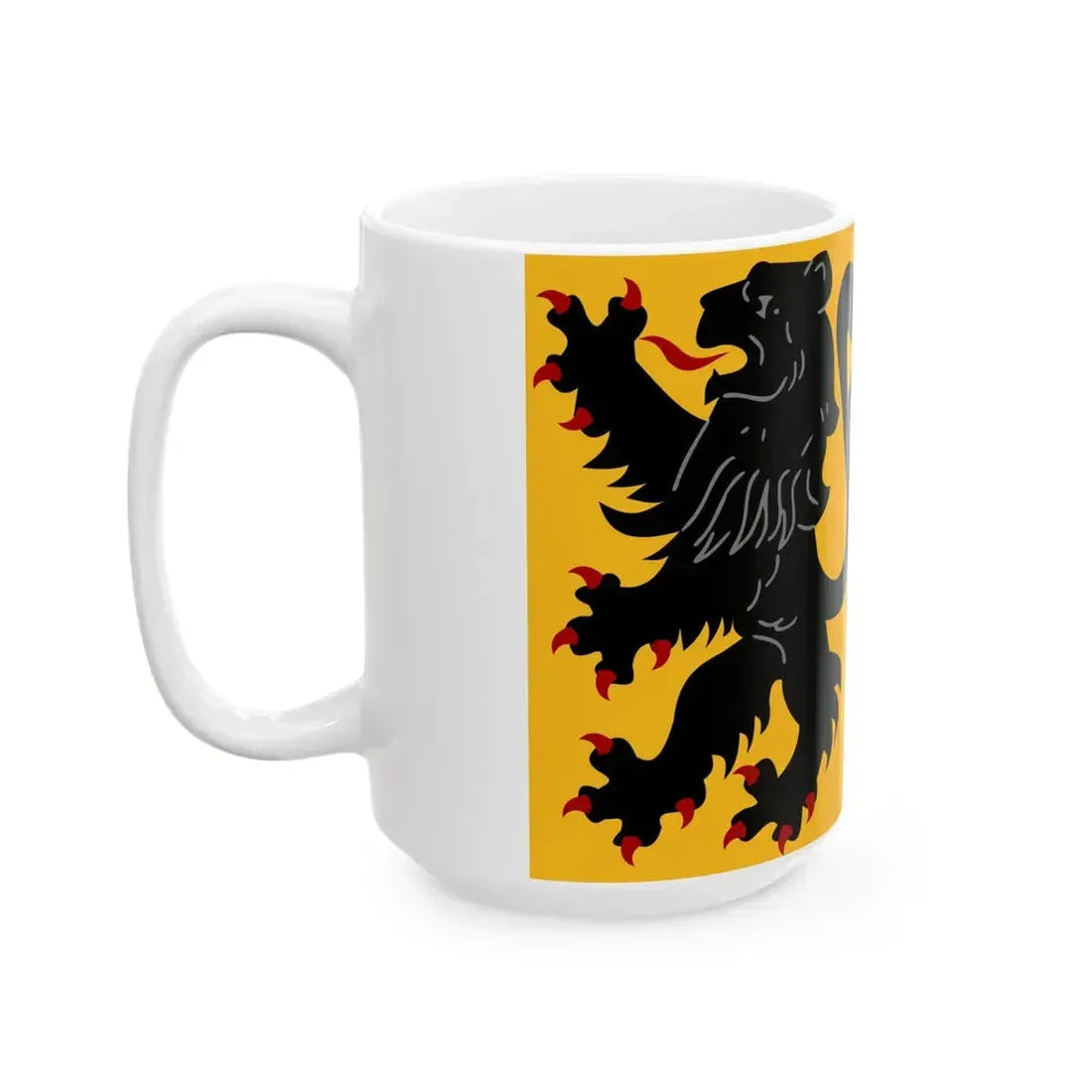 Kortemark vlag (Belgium) White Coffee Mug - Go Mug Yourself