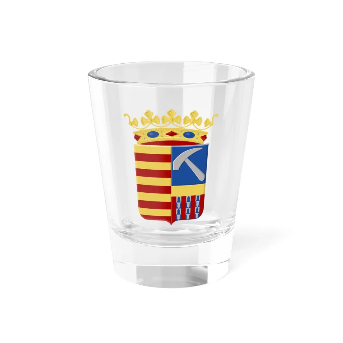 Kortessem wapen1 (Belgium) (Coat of Arms) Shot Glass 1.5oz 1.5oz - Go Mug Yourself