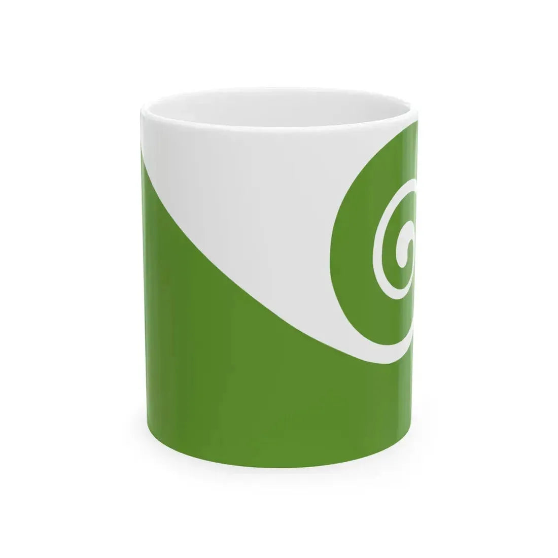 Koru flag (New Zealand) White Coffee Mug 11oz - Go Mug Yourself