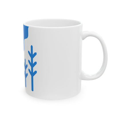 Kose valla lipp (Estonia) White Coffee Mug-Go Mug Yourself