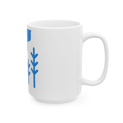 Kose valla lipp (Estonia) White Coffee Mug-Go Mug Yourself