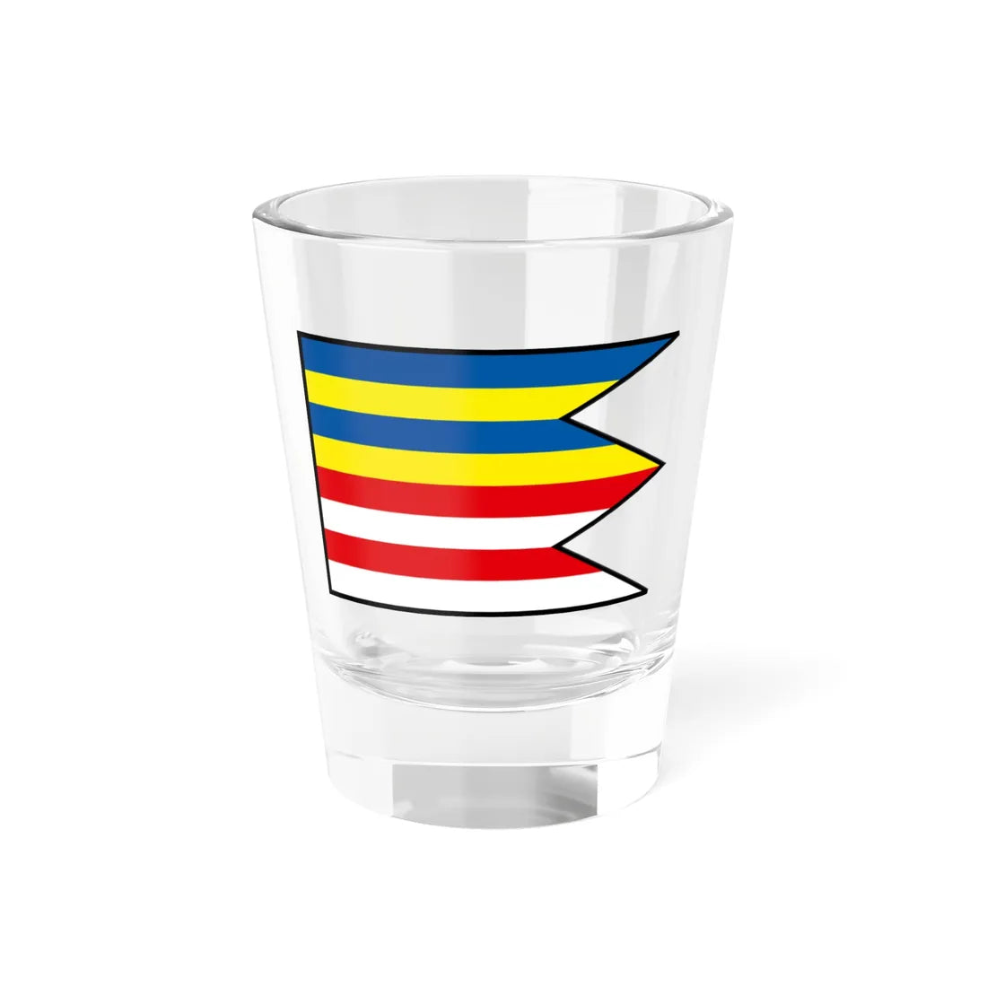 Kosicke Olsany Kosice Okolie Flag (Slovakia) Shot Glass 1.5oz 1.5oz - Go Mug Yourself