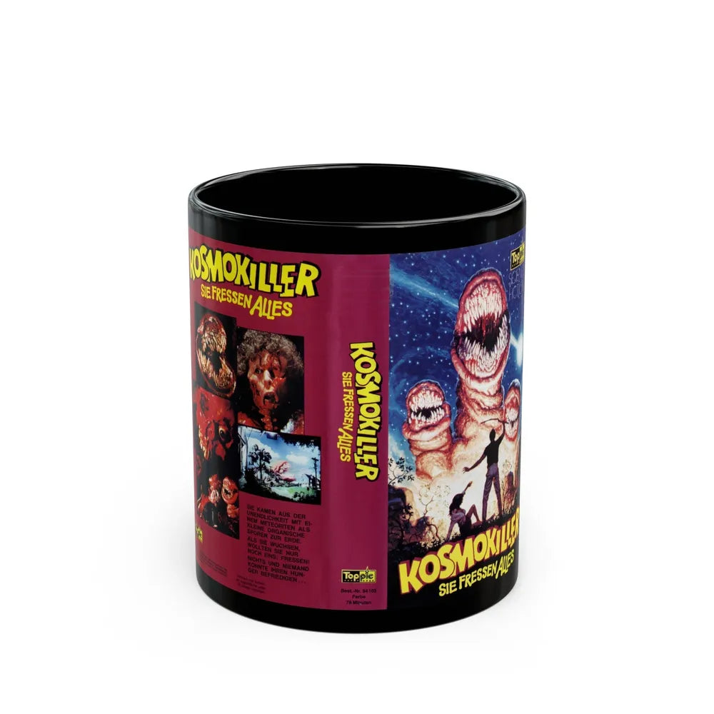 KOSMOKILLER SIE FRESSEN ALLIES (VHS COVER) - Black Coffee Mug-11oz-Go Mug Yourself