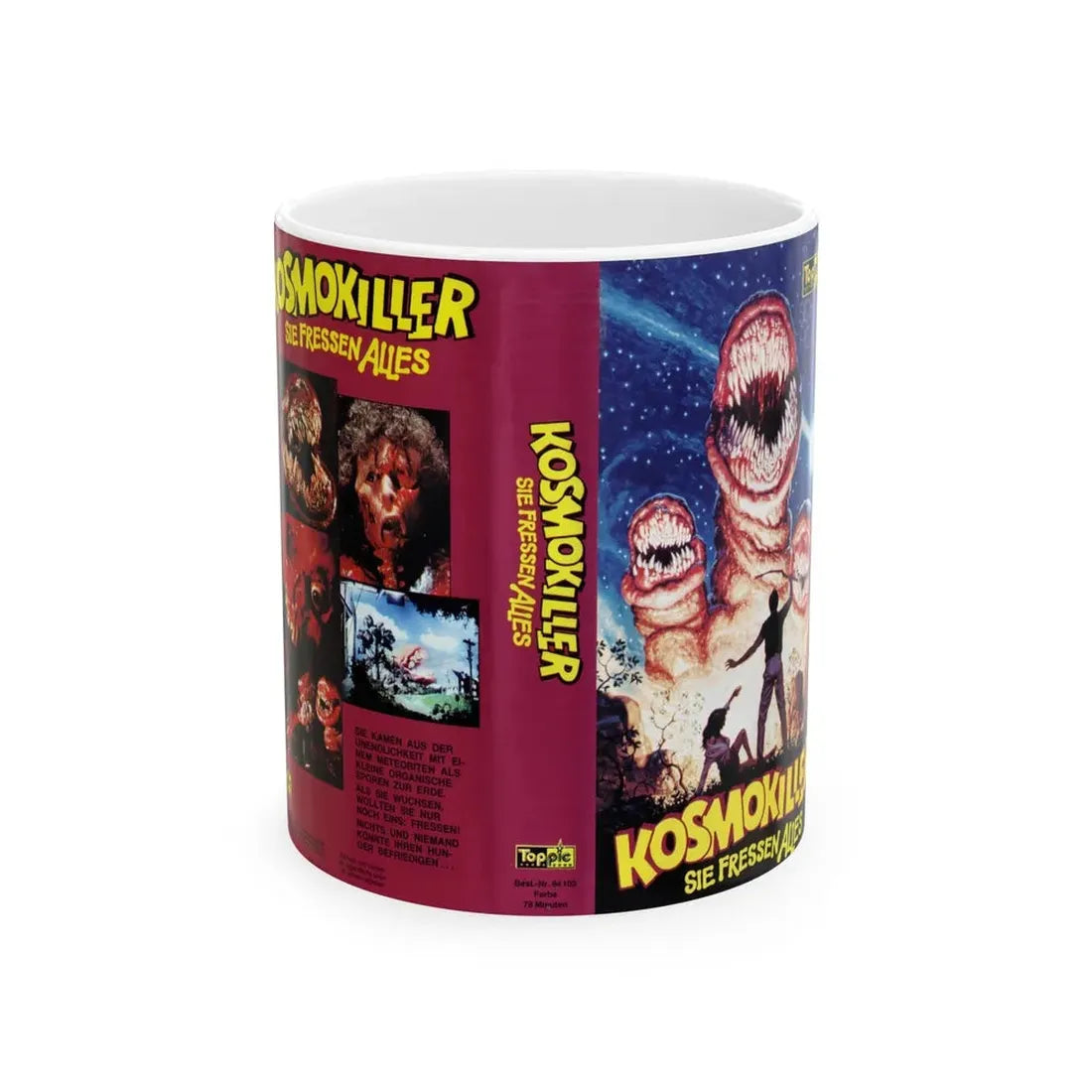 KOSMOKILLER SIE FRESSEN ALLIES (VHS COVER) - White Coffee Mug 11oz - Go Mug Yourself