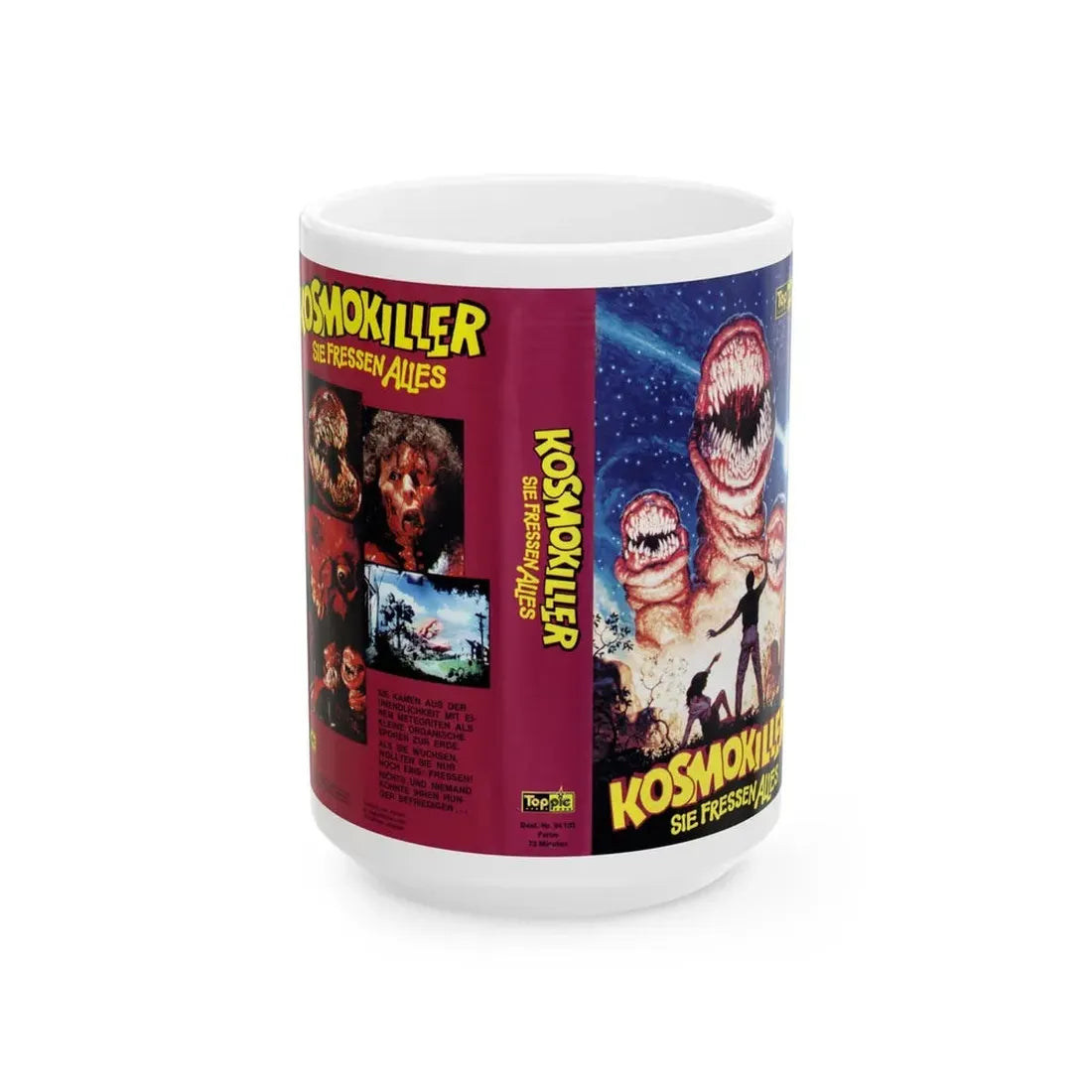 KOSMOKILLER SIE FRESSEN ALLIES (VHS COVER) - White Coffee Mug 15oz - Go Mug Yourself