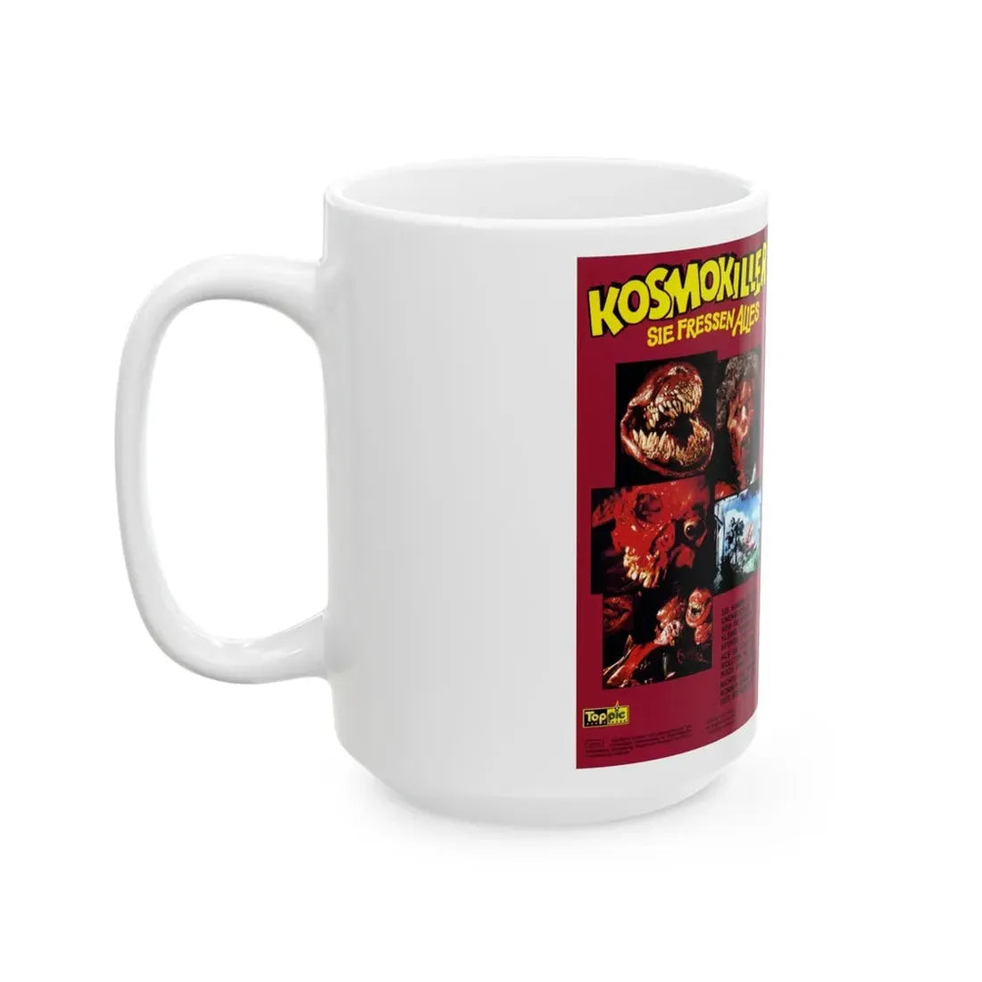 KOSMOKILLER SIE FRESSEN ALLIES (VHS COVER) - White Coffee Mug - Go Mug Yourself
