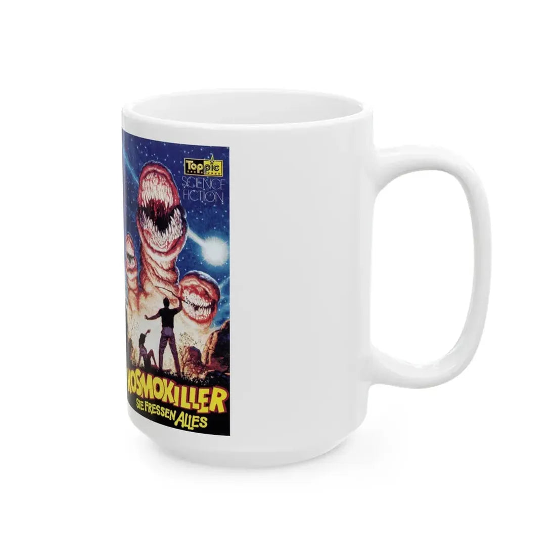 KOSMOKILLER SIE FRESSEN ALLIES (VHS COVER) - White Coffee Mug - Go Mug Yourself